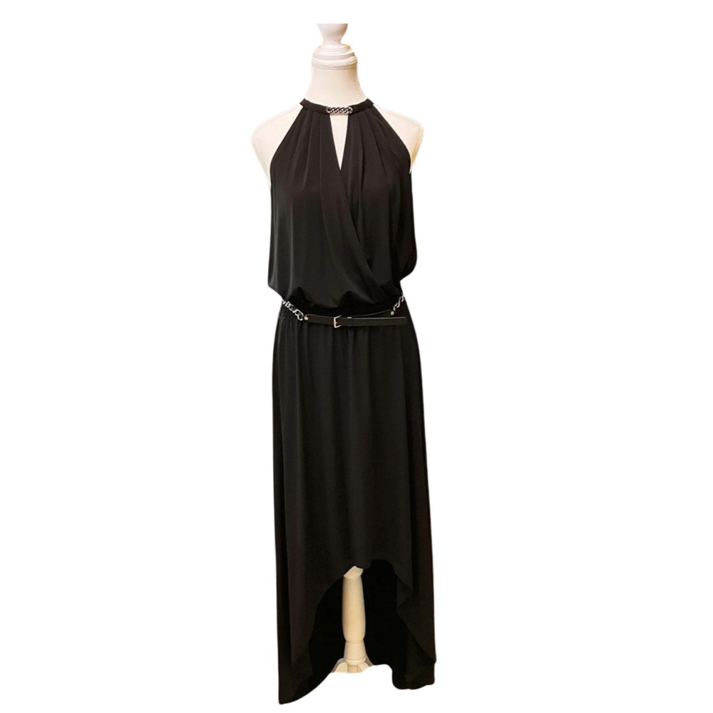 Michael Kors High Low Cocktail Dress in Black. Size Medium. - Picture 4 of 8